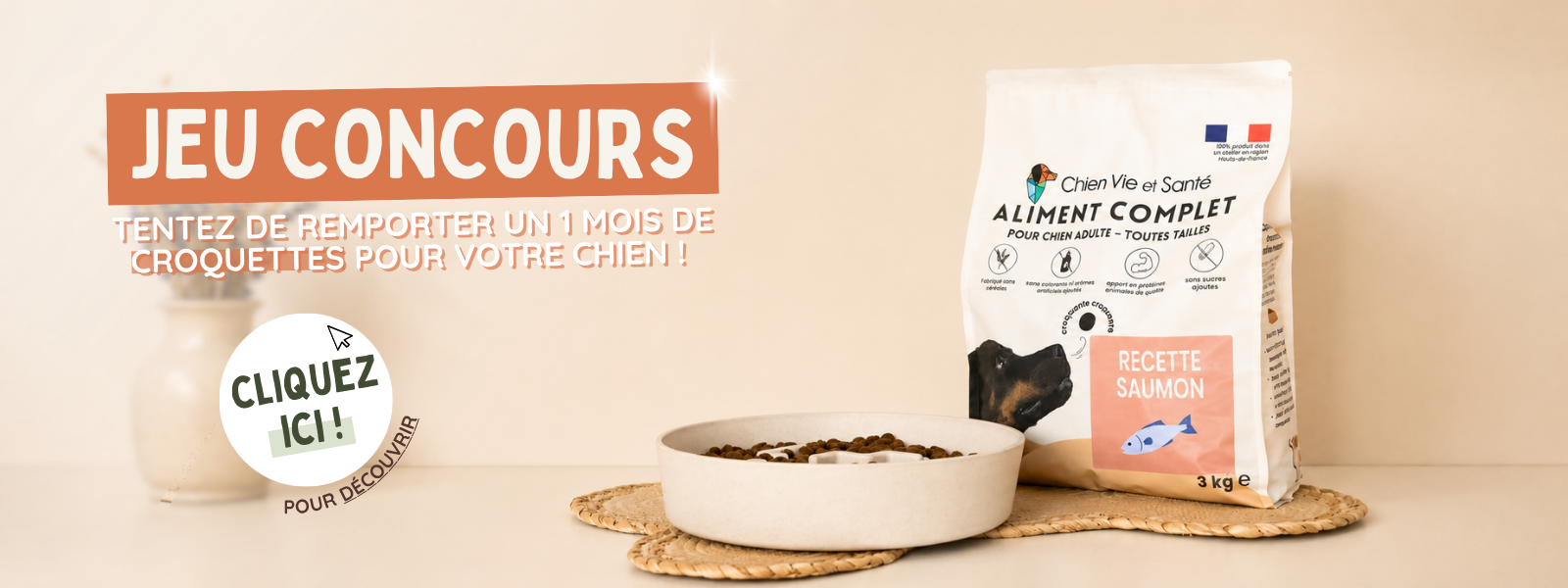 Les croquettes Chien Vie et Santé