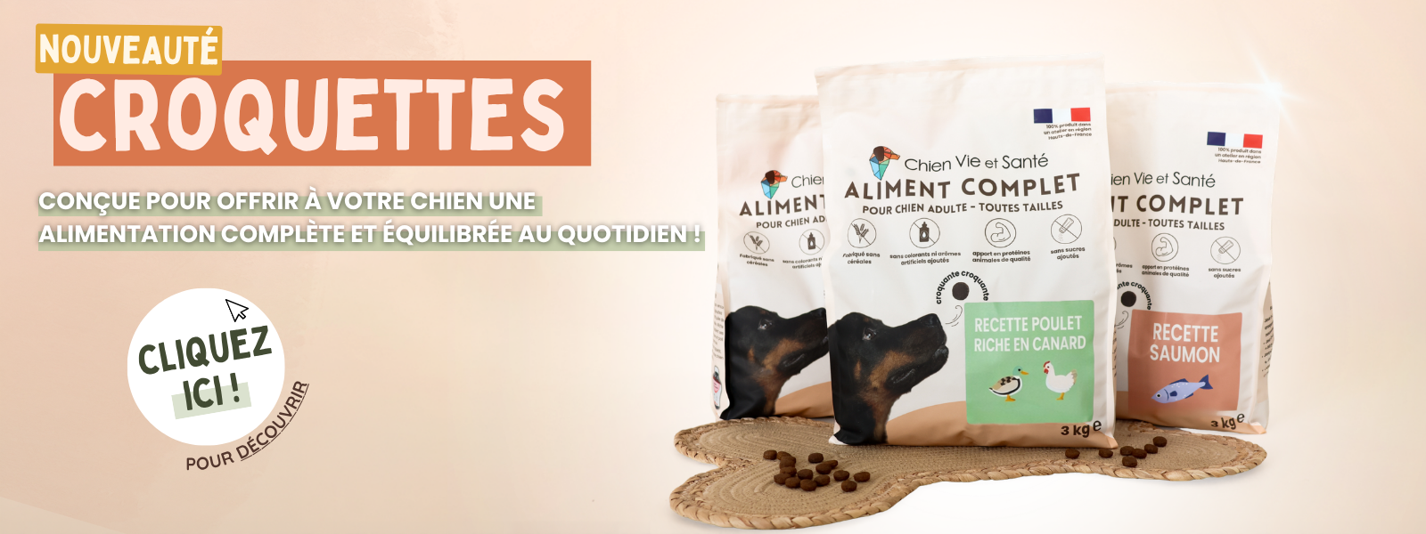 Les croquettes Chien Vie et Santé