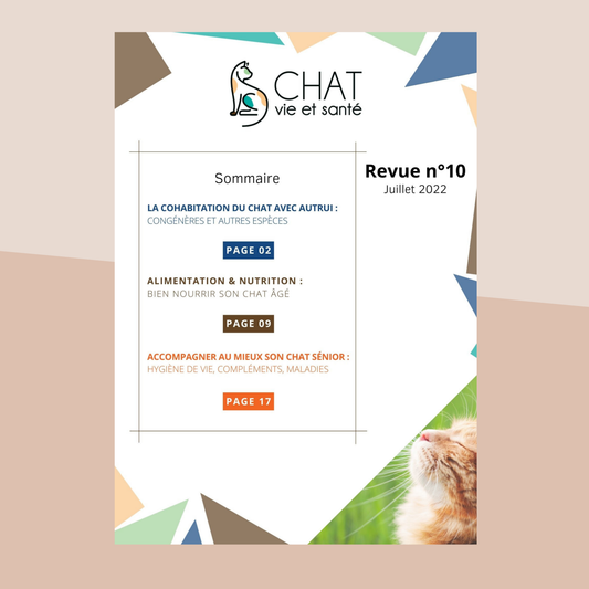 Revue n°10 - Chat âgé, cohabitation, nutrition senior, maladies de vieillesse