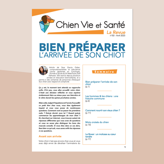 Revue n°50 - Bien Préparer l'arrivée de son chiot