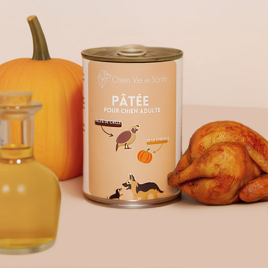 Pâtée riche en caille & potiron