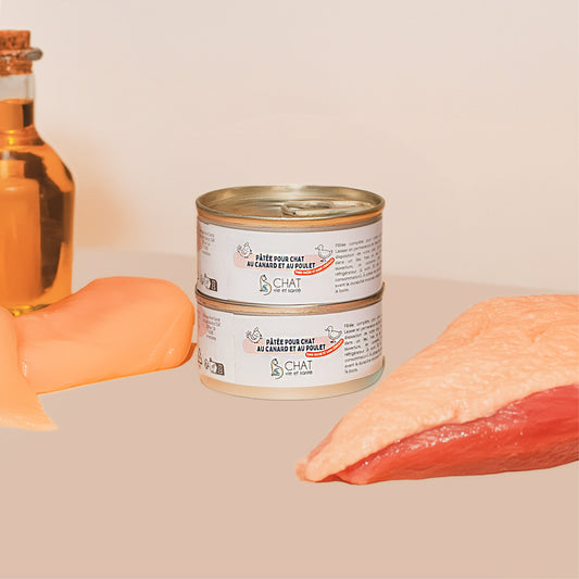 Effilochés canard & poulet